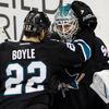 Niemi a Boyle slaví vítězství San Jose Sharks v play off