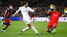 Real Madrid's Gareth Bale scores a goal that was disallowed