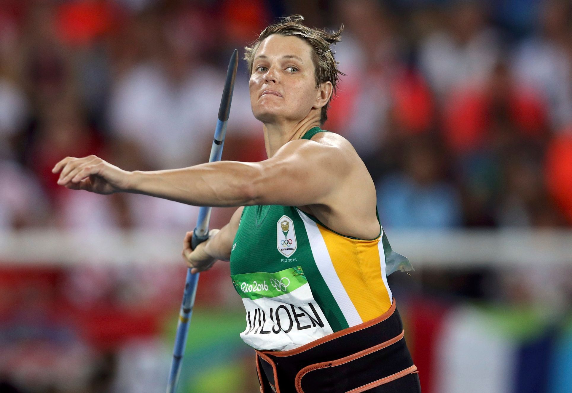 OH 2016, atletika-oštěp Ž: Sunette Viljoenová (RSA)