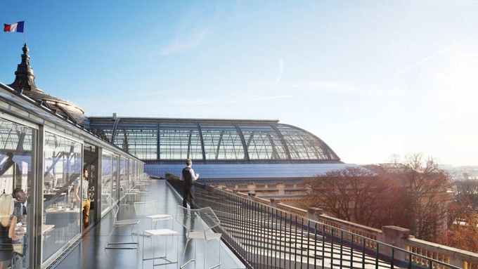 Na střeše komplexu vznikne terasa s výhledem na francouzskou metropoli.