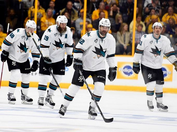 Hráči San Jose Sharks v play off NHL (Tomáš Hertl)