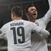 EL, Rapid Vídeň-Plzeň: Michal Ďuriš a Jan Kovařík slaví gól na 0:1