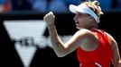 Australian Open 2022: Markéta Vondroušová v utkání třetího kola.