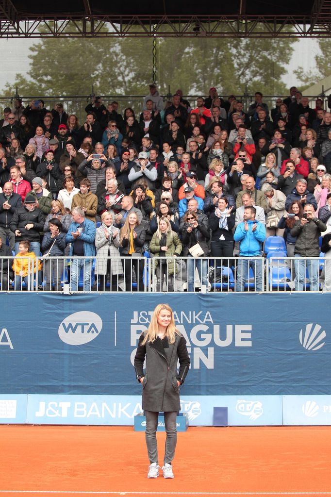 Lucie Šafářová před finále Prague Open 2019