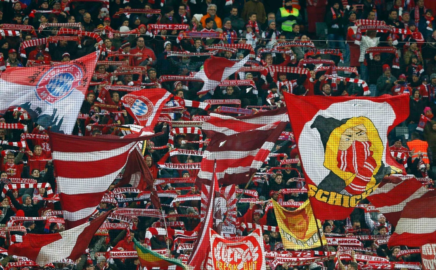 LM, Bayern-Olympiakos Pireus: fanoušci Bayernu