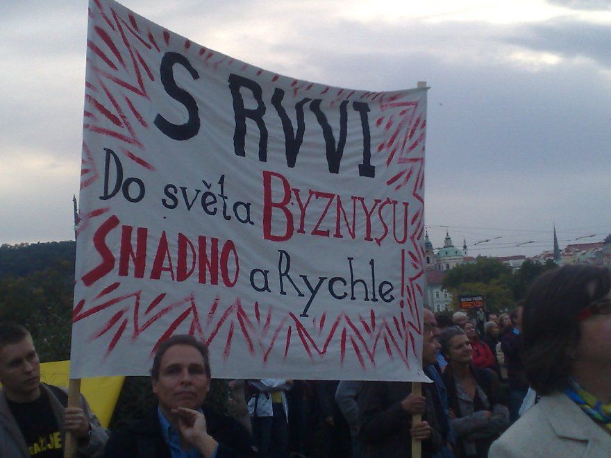 Demonstrace - Budoucnost není na prodej!