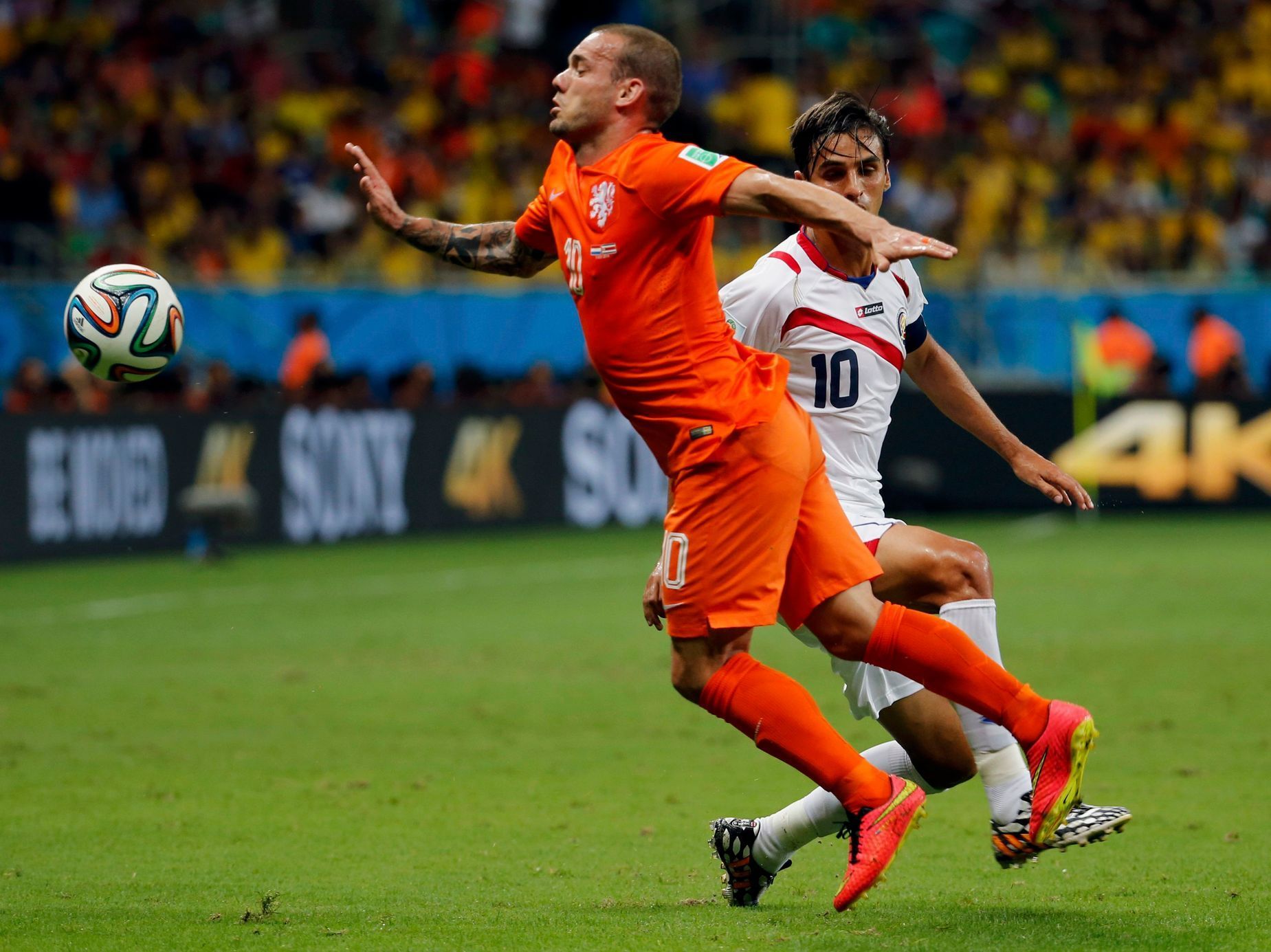 MS 2014, Nizozemsko-Kostarika: Wesley Sneijder - Bryan Ruiz