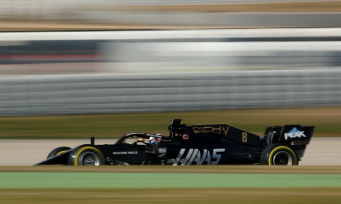 Testy F1 2019, Barcelona II: Romain Grosjean, Haas