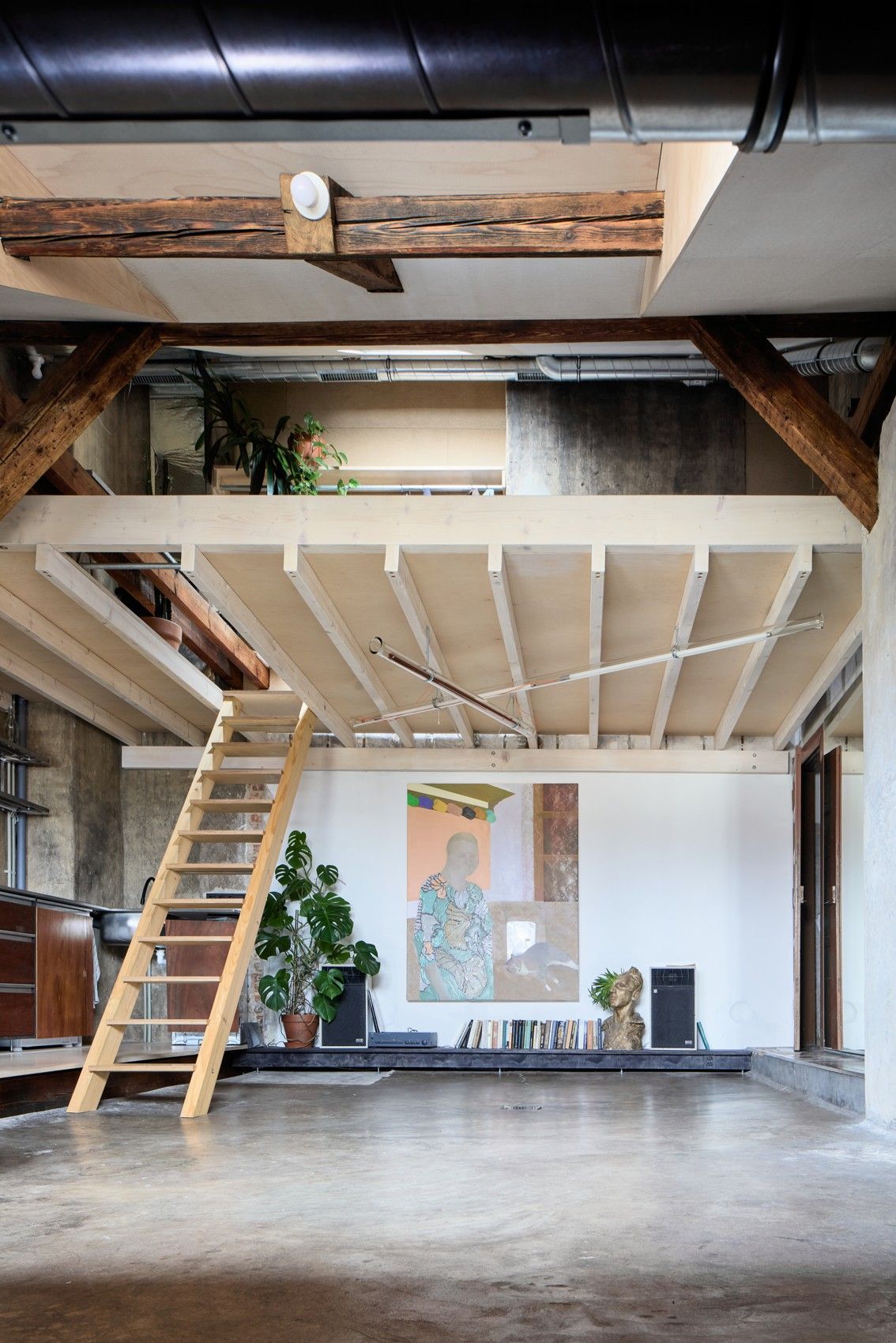 byt, interiér, rekonstrukce, půda, ateliér