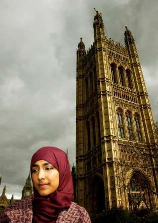 Islámská žena v Londýně