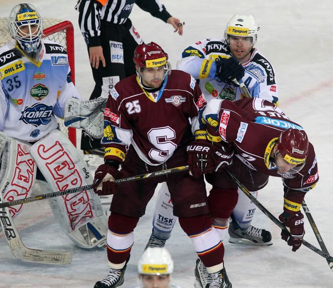 Extraliga, Sparta Praha - Kometa Brno: Marek Hovorka - Jiří Trvaj