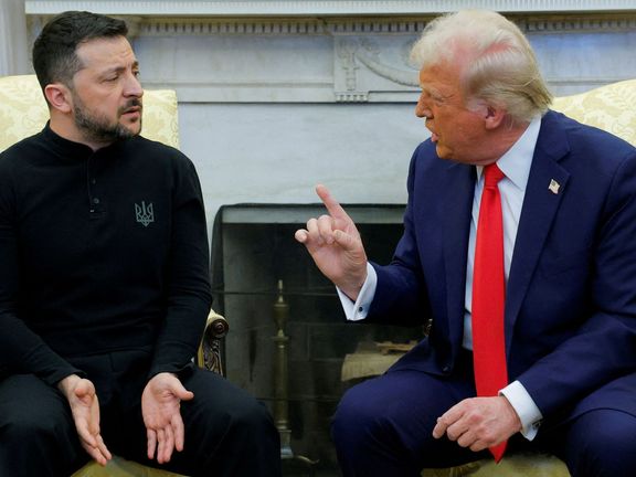 Volodymyr Zelenskyj a Donald Trump při setkání v Bílém domě 28. února 2025