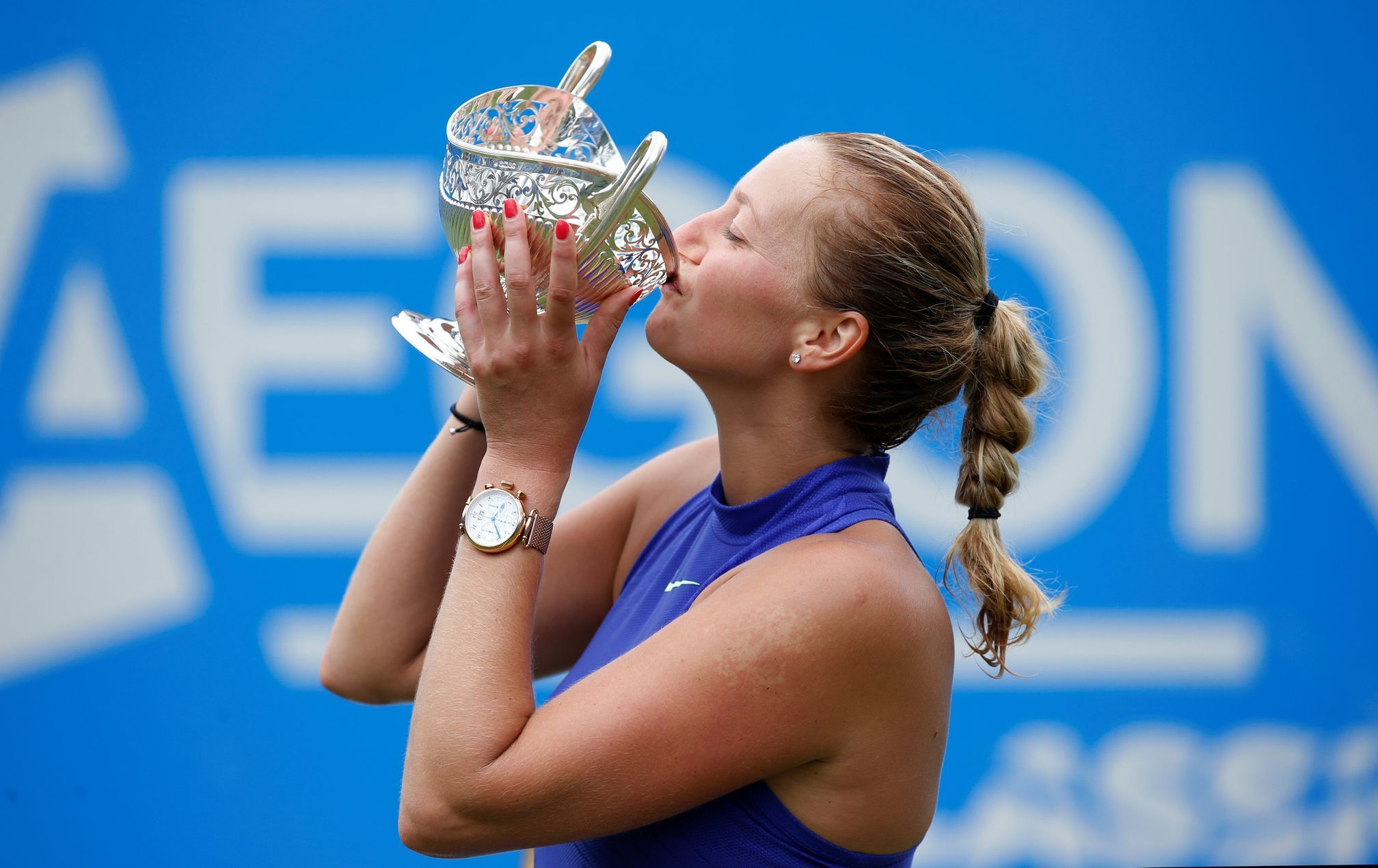 Petra Kvitová - finále turnaje v Birminghamu