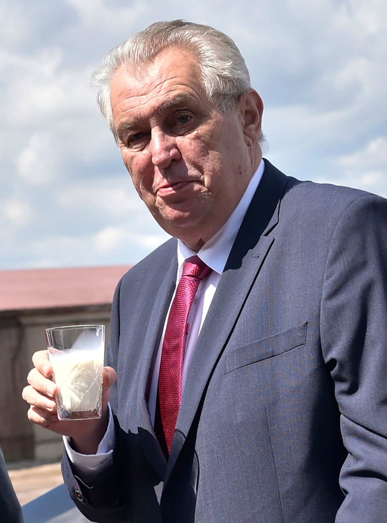 Miloš Zeman Vysočina mléko zemědělské družstvo Nová Ves u Nového Města na Moravě 2016