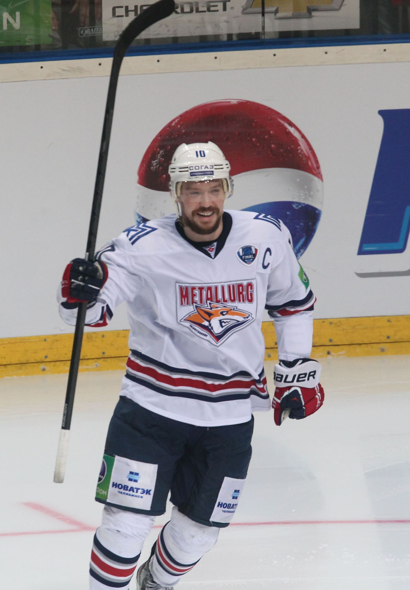 Lev Praha vs. Magnitogorsk, čtvrté finále KHL v O2 aréně (Mozjakin)