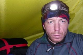 Roman Langr ve stanu během expedice na Annapurnu.