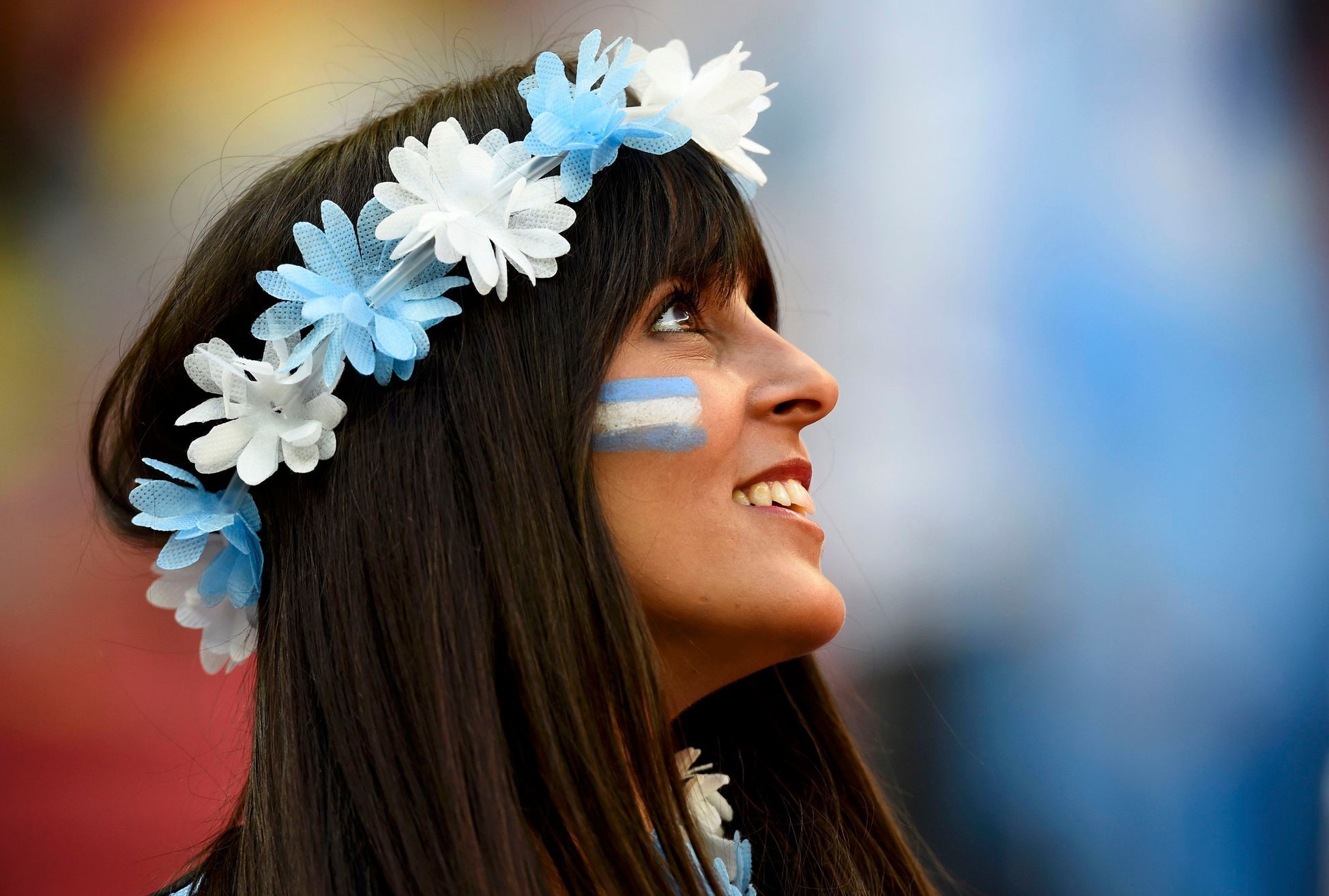 Argentinská fanynka na MS 2014