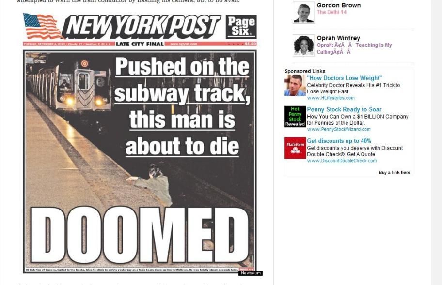 New York post titulka