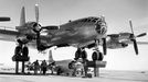 Letoun Bell X-1 číslo 3 před připojením k letounu B-50 Superfortress. Fotografie z listopadu roku 1951