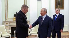 Robert Fico na návštěvě u Vladimíra Putina