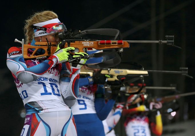 Soči 2014, biatlon hromadný start Ž: Gabriela Soukalová