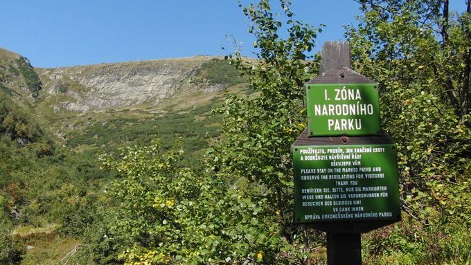 V 1. zóně národního parku bude pohyb nadále omezen. 1. zóna však představuje pouhých 10% KRNAPu.