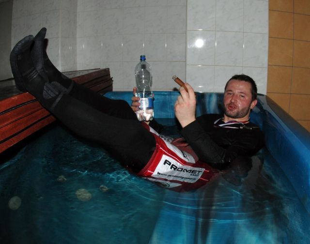 Oslavy titulu - Třinec (Martin Koudelka, kabina)