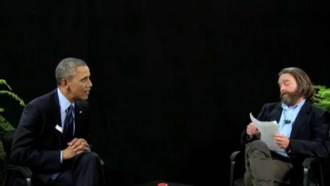 President Barack Obama: Between Two Ferns with Zach Galifianakis foto k videu