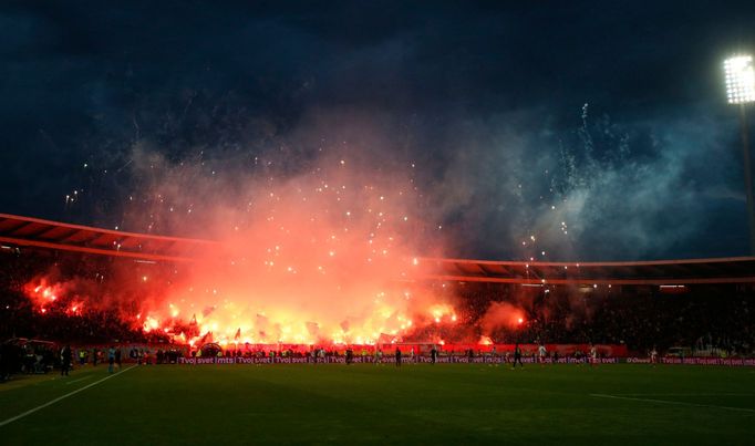 Marakana - stadion Crvené zvezdy Bělehrad.