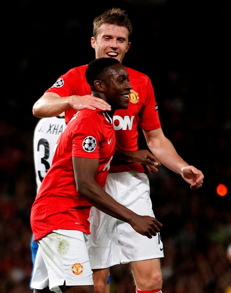 Manchester United - Basilej (Welbeck, Carrick)