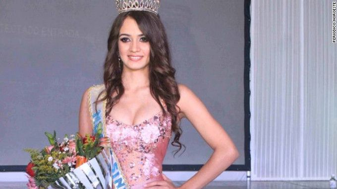 Mexická královna krásy María Susana Flores Gámez, která zahynula při přestřelce armády s narkomafií.