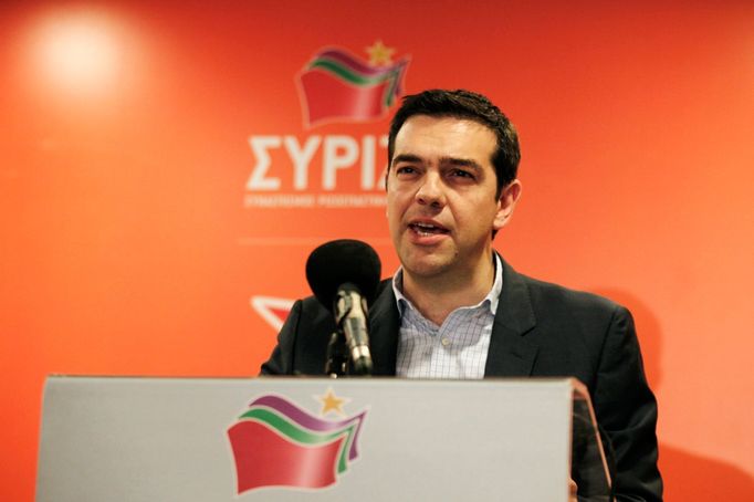 Alexis Tsipras komentuje výsledky voleb.