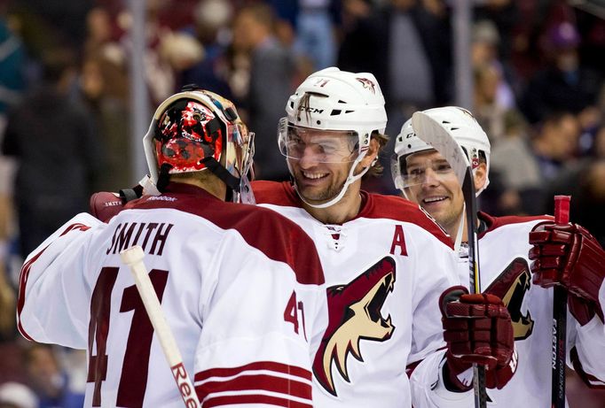 NHL: Preseason-Arizona Coyotes at Vancouver Canucks (Hanzal)