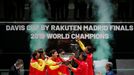 Tennis - Davis Cup Finals - Final - Caja Magica, Madrid, Spain - November 24, 2019   The Spain team celebrate with the trophy after winning the Davis Cup final   REUTERS/