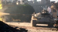 Tank Svobodné syrské armády v Aleppu