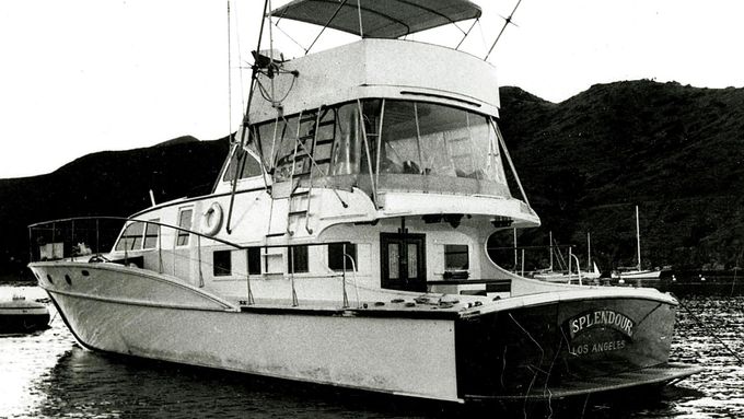 Jachta Splendour, ze které Woodová spadla do moře 29. listopadu 1981. Sama, nebo s cizím přičiněním?