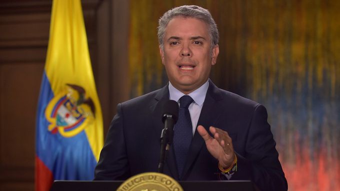 Kolumbijský prezident.