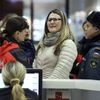 Příbuzní pasažérů havarovaného ruského airbusu.