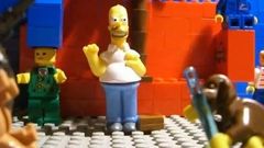 Simpsonovi - úvodní znělka předělená do lego stylu 