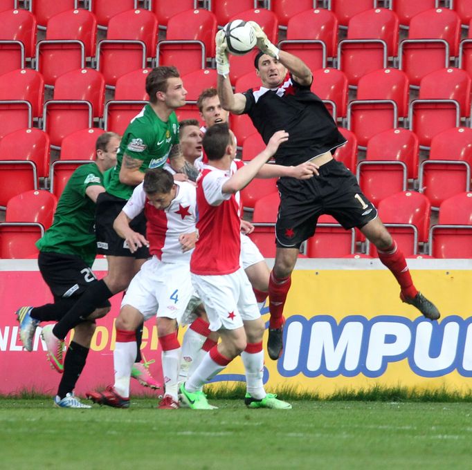 Fotbal, Gambrinus liga, Slavia - Jablonec: Kamil Čontofalský