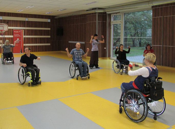 Taneční workshop, Centrum Paraple v Praze a nácvik dalších tanečních variací.