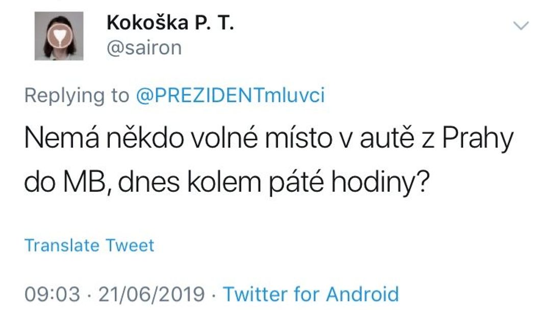 Twitter - Jiří Ovčáček komentáře