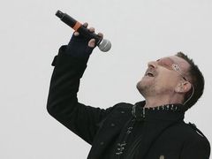 Bono během oslav inaugurace Baracka Obamy