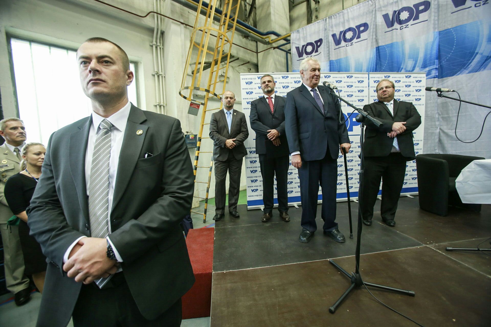 Prezident Zeman ve Vyšních Lhotách