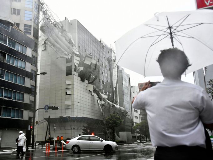 Tajfun Jebi zasáhl Japonsko. Září 2018.