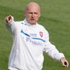 Michal Bílek, trénink českého národního týmu den před zápasem s Maďarskem.