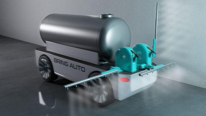 České autonomní auto pro boj s koronavirem. Sprayer má sloužit k dezinfekci prostor