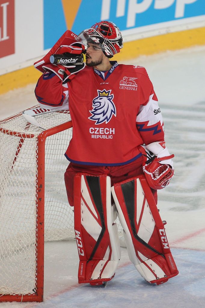 Jakub Kovář v zápase Karjala Cupu Česko - Švédsko.