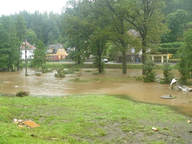 Povodně srpen 2010 - Mníšek