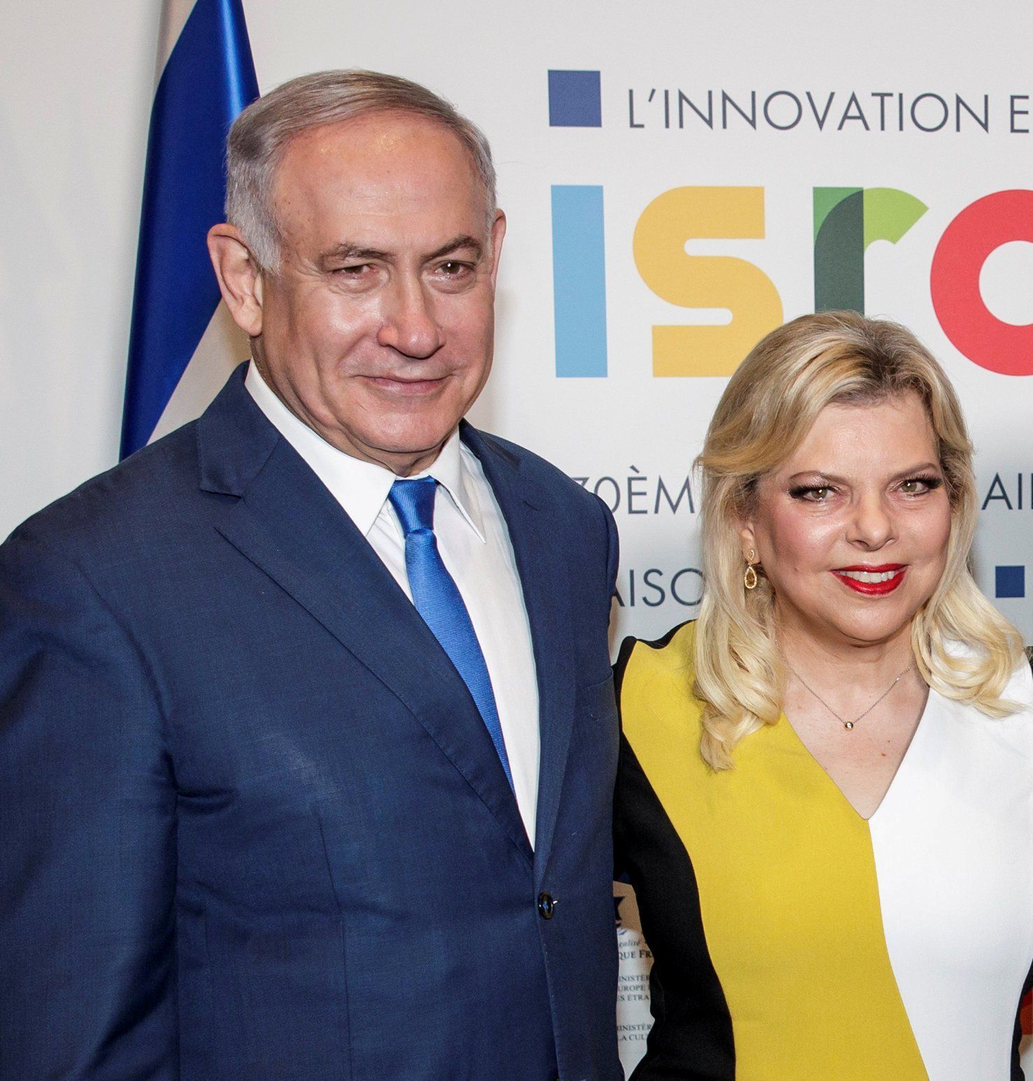 Benjamin Netanjahu a jeho žena Sara Netanjahuová.
